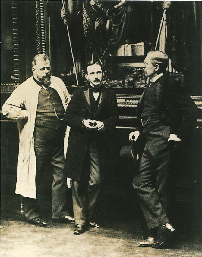 Wilhelm von Bode, Alois Hauser, Max J. Friedländer, um 1900, Foto: ZA-SMB 2.4.4774
