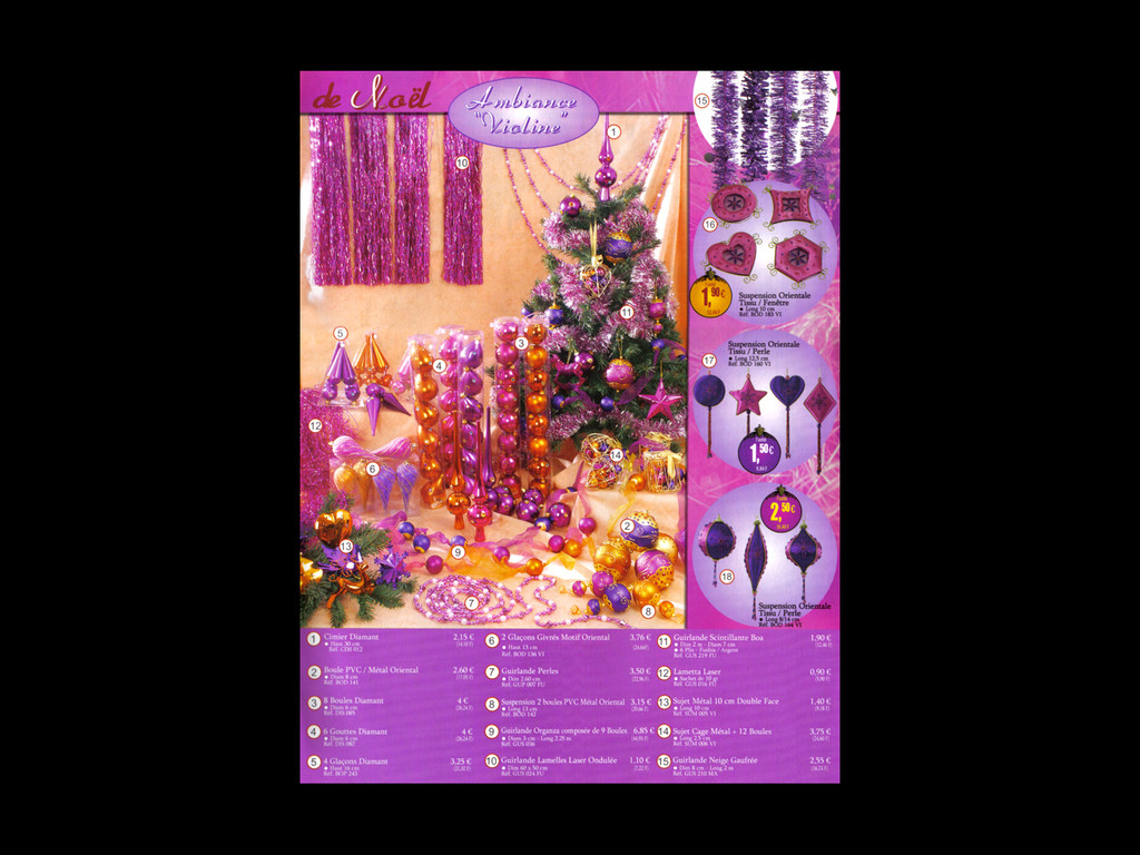 catalogue "Décorations de Noël" • 2005