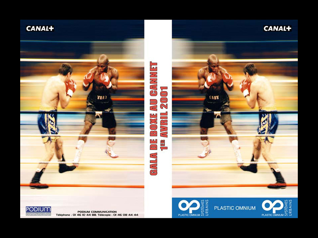 jaquette VHS gala de boxe • 2001 © Agence Podium Communication
