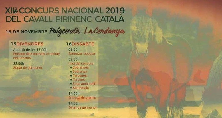 Cartell de Concurs de Cavall Pirinenc