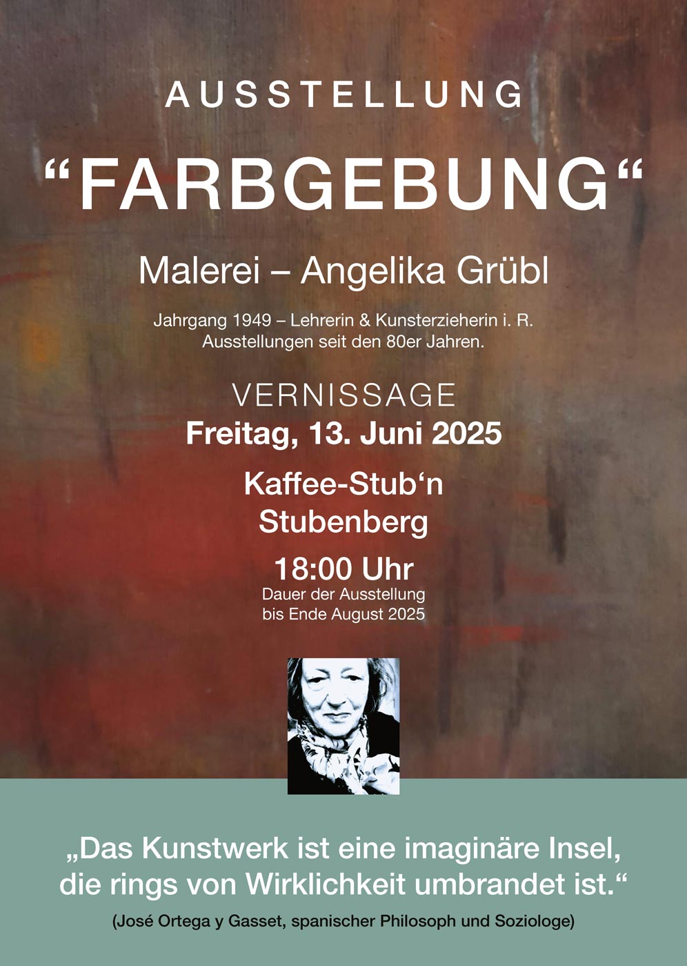 Ausstellung "Farbgebung" von Angelika Grübl