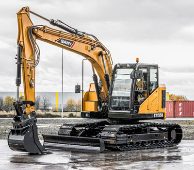 Sany SY155U Kompaktbagger Dimension