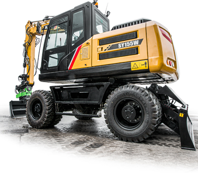 Sany SY155W Mobilbagger Ökonomie