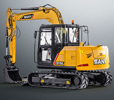 Sany SY75C Kompaktbagger Verarbeitung