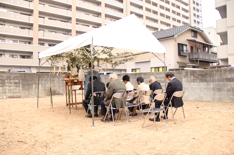 地鎮祭【福岡市東区 O様邸 建て替え工事】