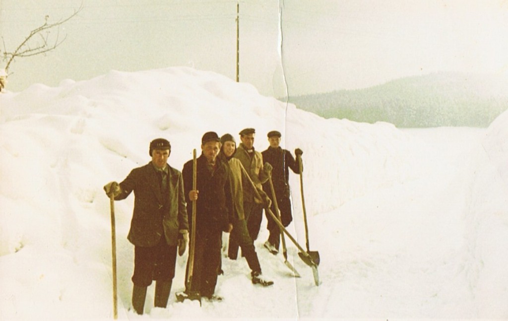 Schneeschaufeldienst im Jahre 1963