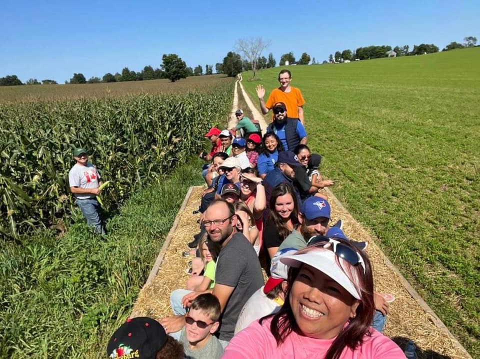 Wagon rides allow us to meet new friends! 