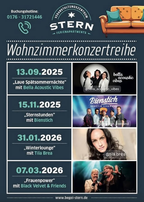 Veranstaltungen nach deinem Geschmack & danach dein Ferienapartment genießen ~ da macht das Leben wieder Spaß❣