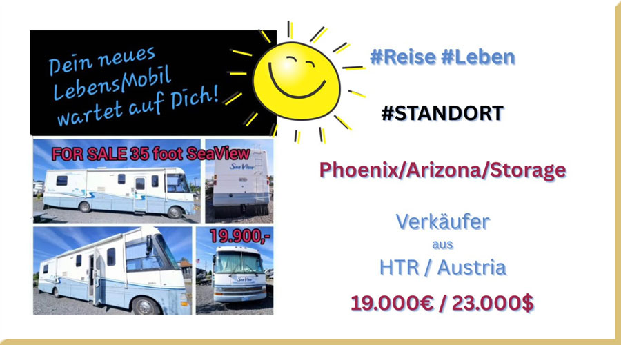Reise mit Wohnmobil ~ Dein NEUES LebensMobil wartet auf Dich! in Phoenix / Arizona / Storage