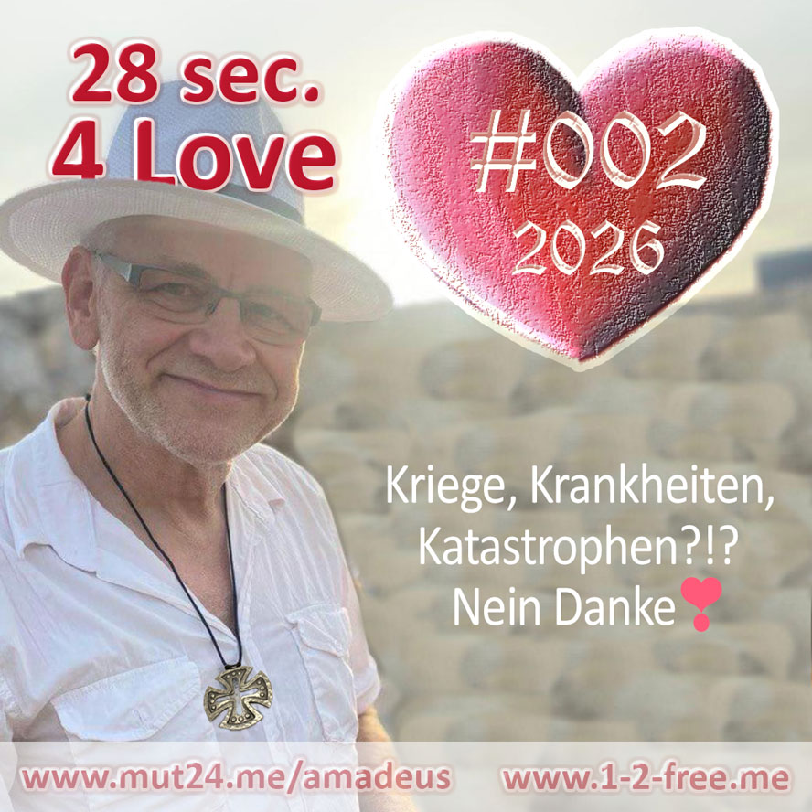 Kriege, Krankheiten, Katastrophen?!? Nein Danke❣