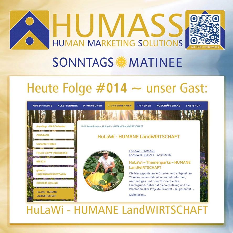 HUMASS-online ~ SONNTAGS☀️MATINEE ~ Folge #014