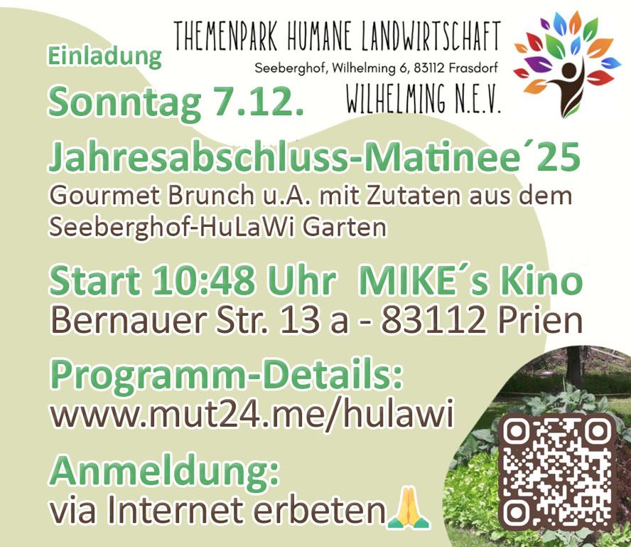 HuLaWi ~ Jahresabschlussmatinee am 7.12.2025