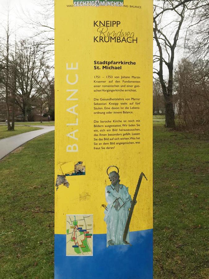 Säule im Stadtpark Krumbach