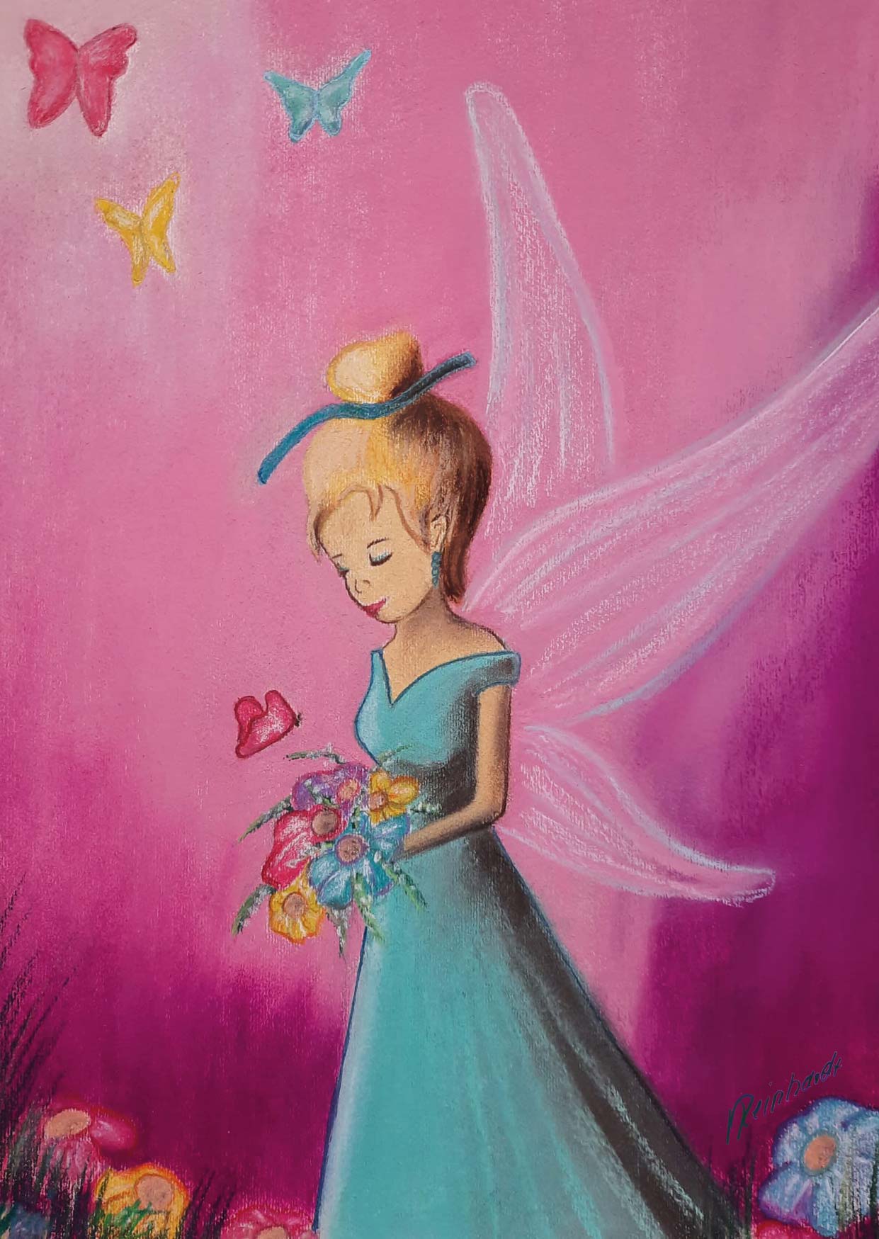 „NEU" Fairy with flowers