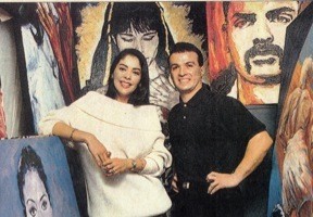 Apollonia in the George Yepes studio, during a L.A. Times photo shoot, for the movie, 'Black Magic Woman'.