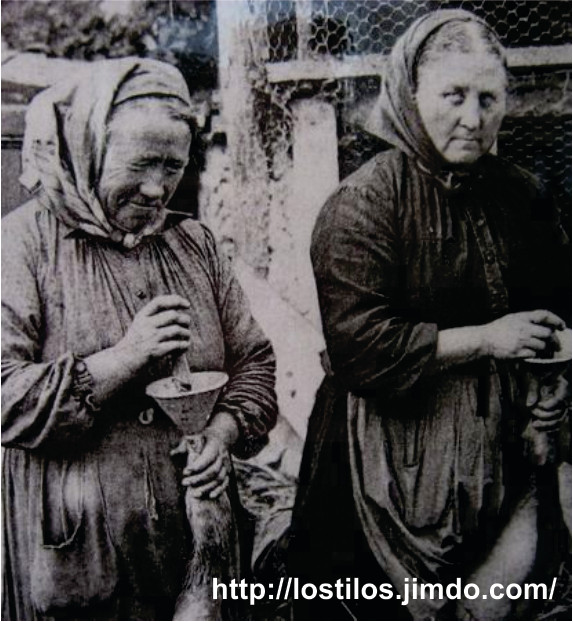 FOTO ANTIGUA DEL EMBUCHADO DE LAS OCAS DE TOULOUSE