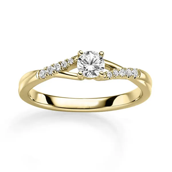 Gelbgold Verlobungsring