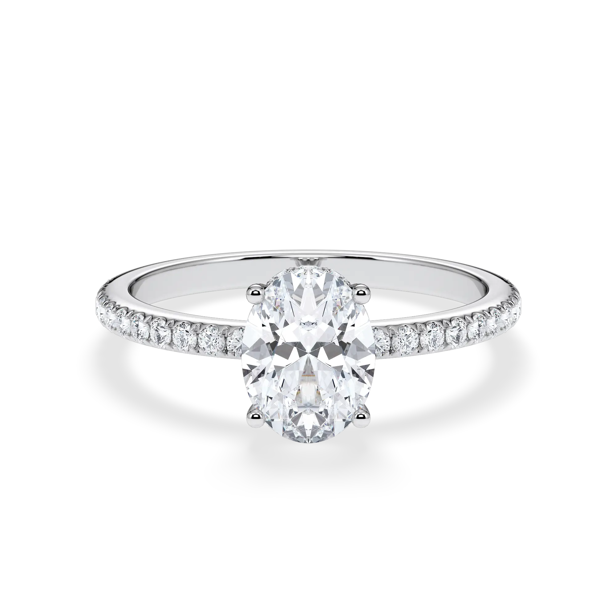 2 Karat Labordiamant oval