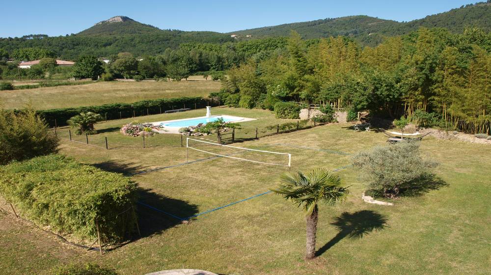 vue de la terrasse du gîte