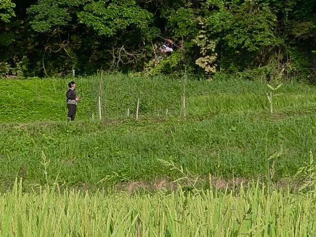 棚田の散布を行いました
