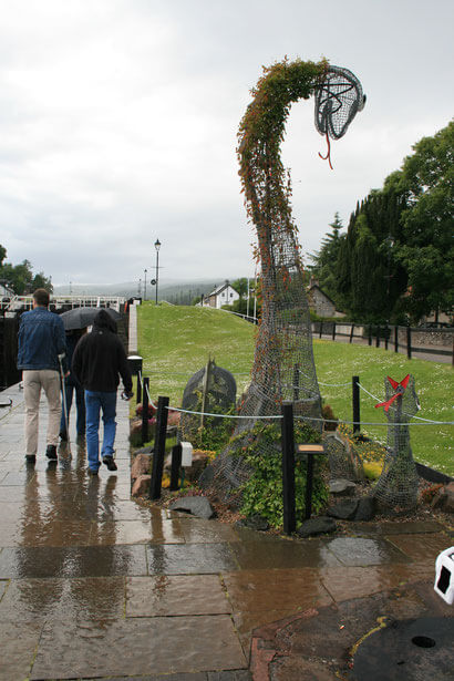 Nessie at the Caledonian Canal in Fort Augustus