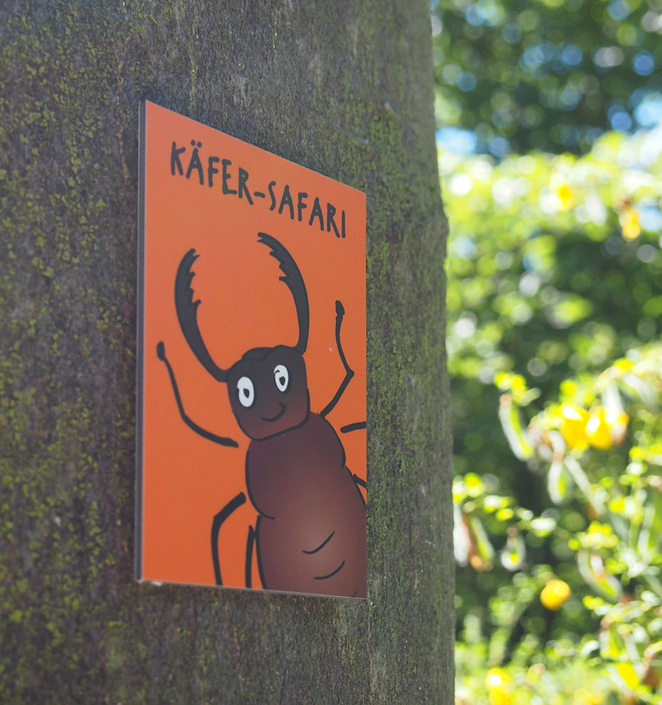 Maskottchen Wanderweg für Kinder