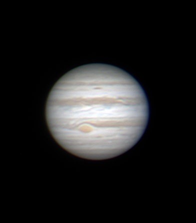 Jupiter mit oben beschriebenem Setup im Februar 2015 aufgenommen