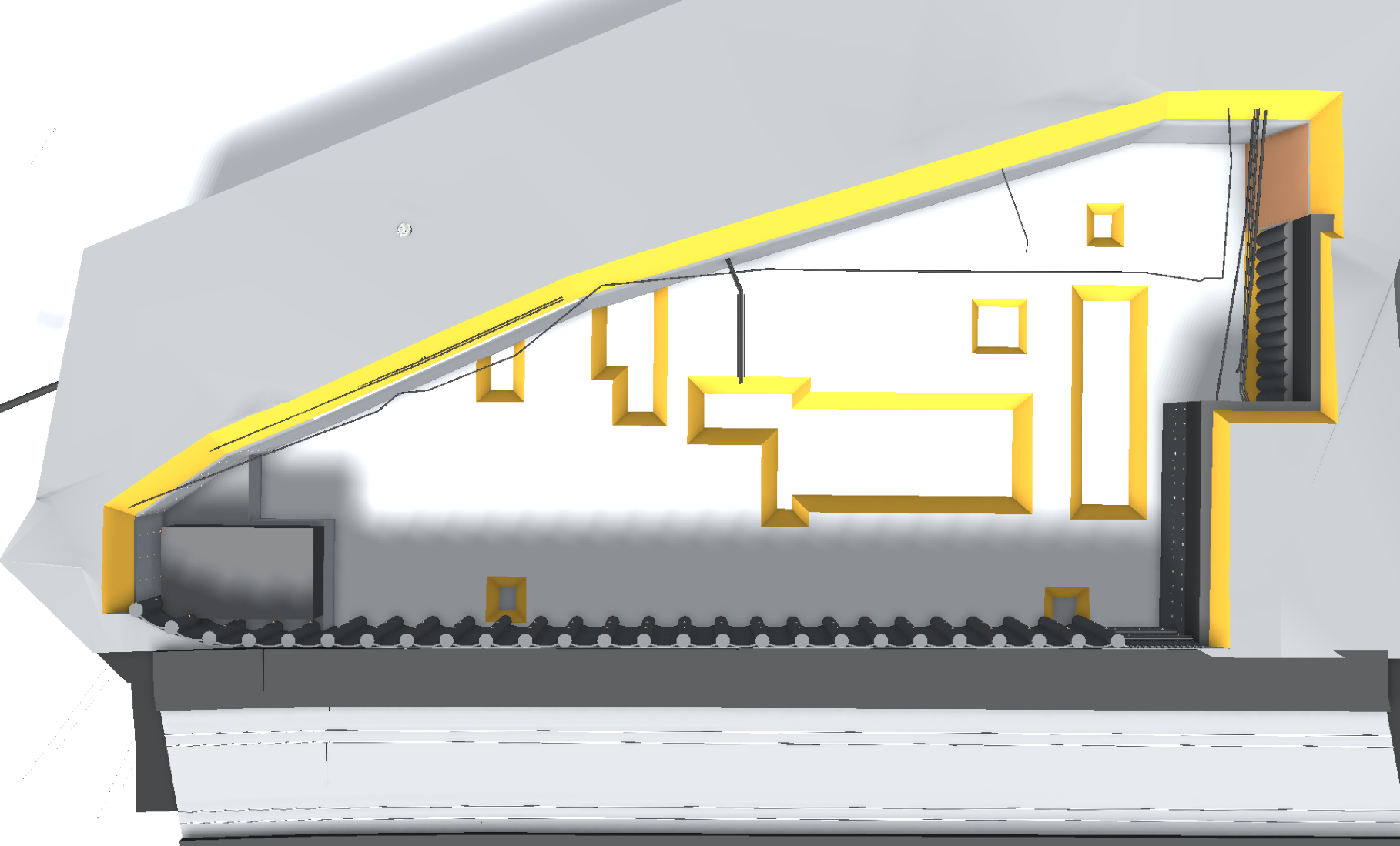 3D-Ansicht Baugrubensicherung