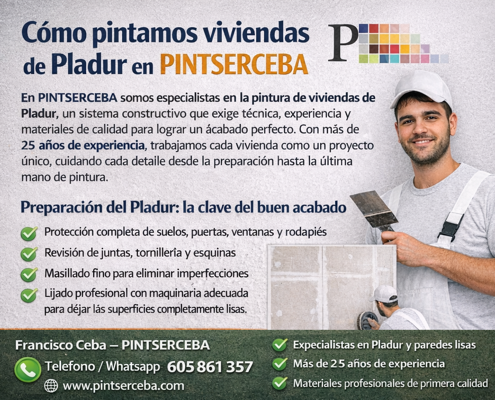 Cómo pintamos viviendas de Pladur en PINTSERCEBA