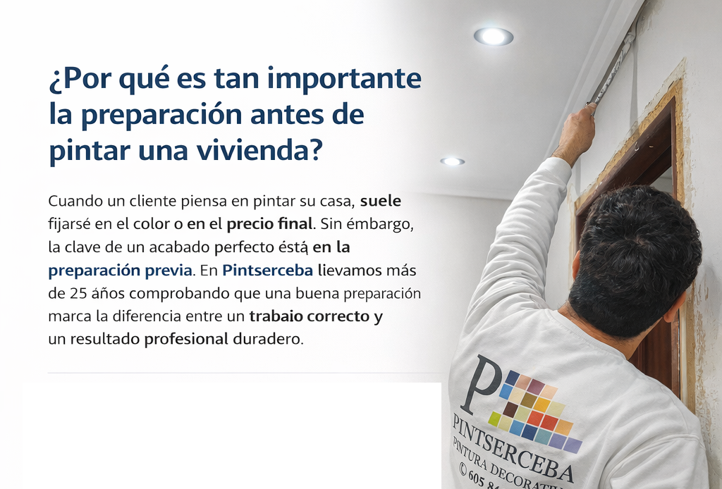 ¿Por qué es tan importante la preparación antes de pintar una vivienda?