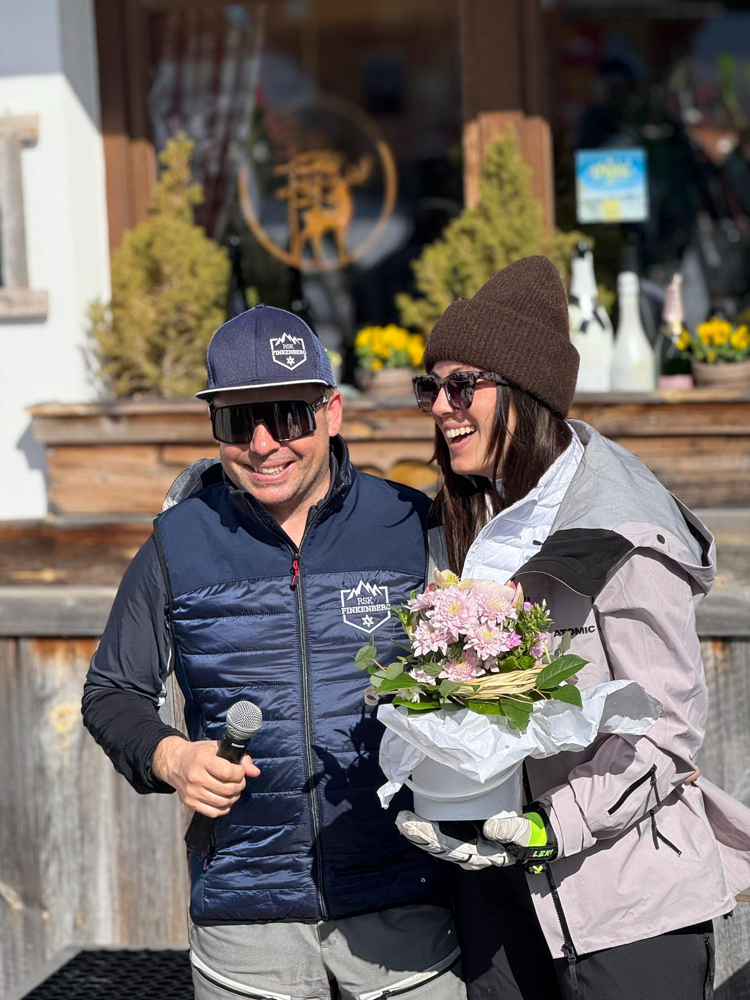 Obmann Andi Sporer mit Nichte Marie 