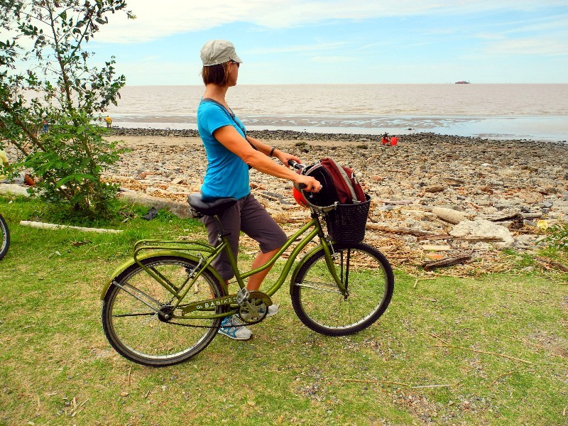 Fahrradtour - Blick auf den Rio de la Plata