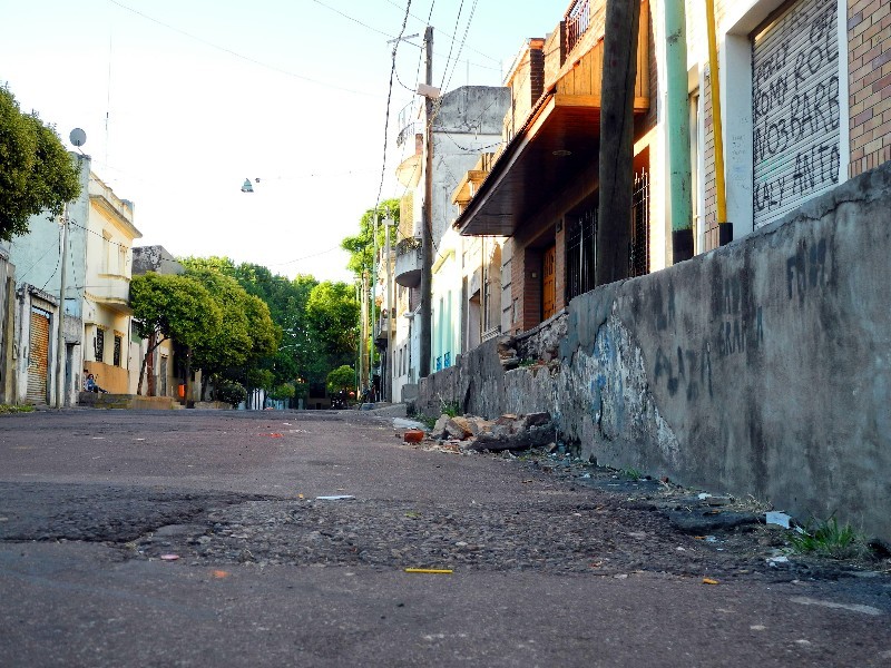 Licht und Schatten - In La Boca neben dem Szeneviertel La Caminito...