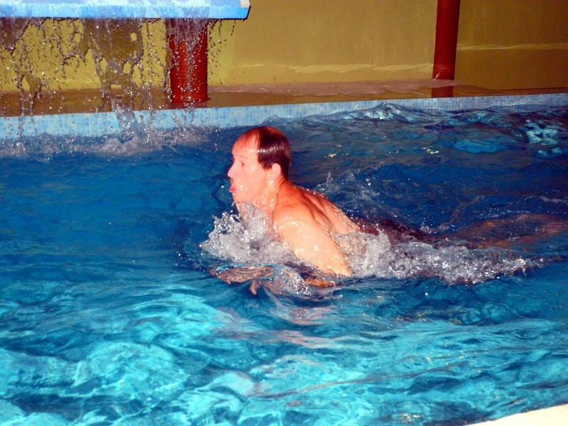 ...sondern uns auch im Swimming Pool vergnügen