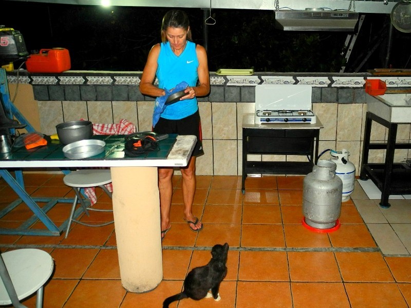 In der Kayak Lodge in Damas (Pazifik) konnten wir nicht nur kochen...