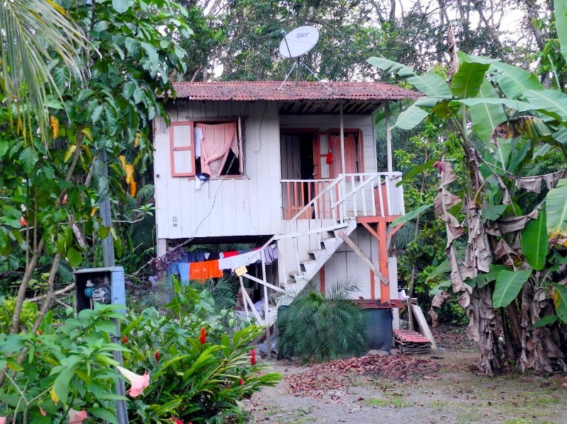 Unterkunft einer Großfamilie bei Puerto Viejo