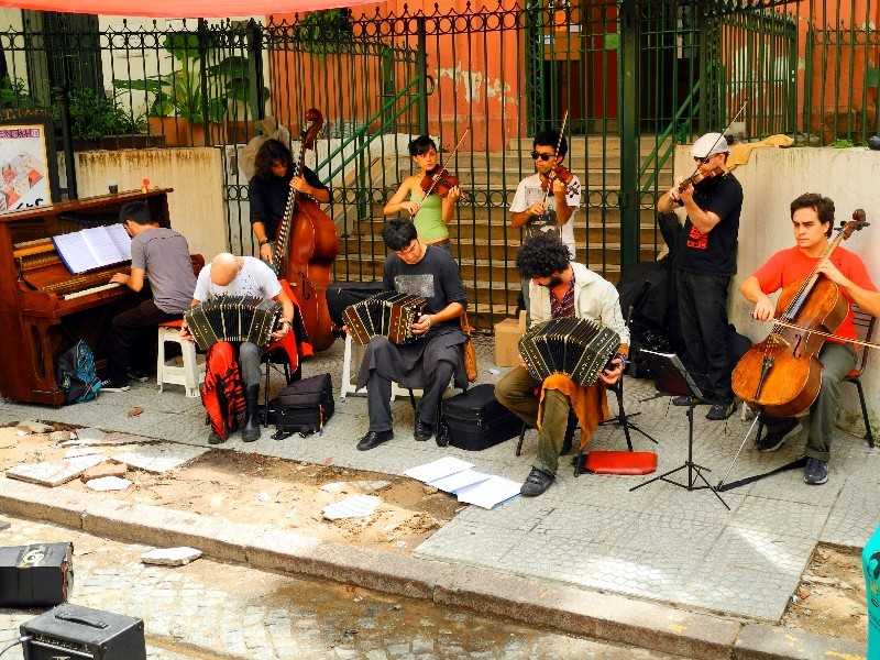 Klassische Tangoband im Stadtteil San Telmo