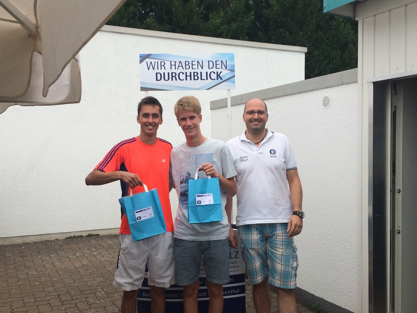 Herren LK 11-18: v.l. 2.Sebastian Huber (TC Meckenheim), Sieger Martin Dattge (TC Schifferstadt)