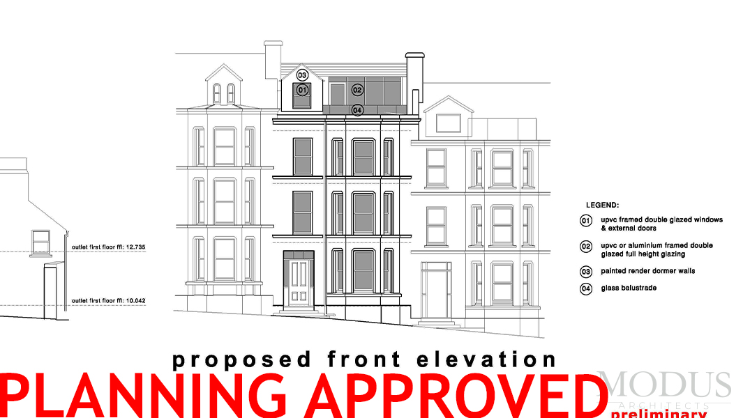 Planning approval: renovation, remodel and roof extension in Peel, Isle of Man