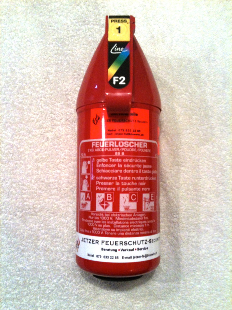 Pulver Feuerlöscher 2 Kg
