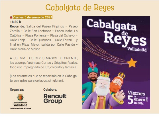 recorrido cabalgata reyes en valladolid