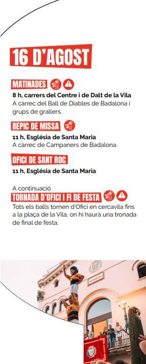 Programa de la Festa Major de Badalona