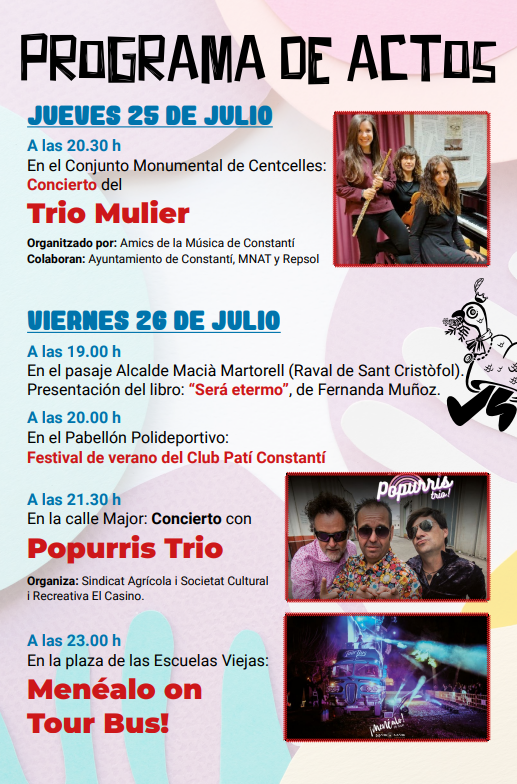 Programa de la Festa Major de Constanti