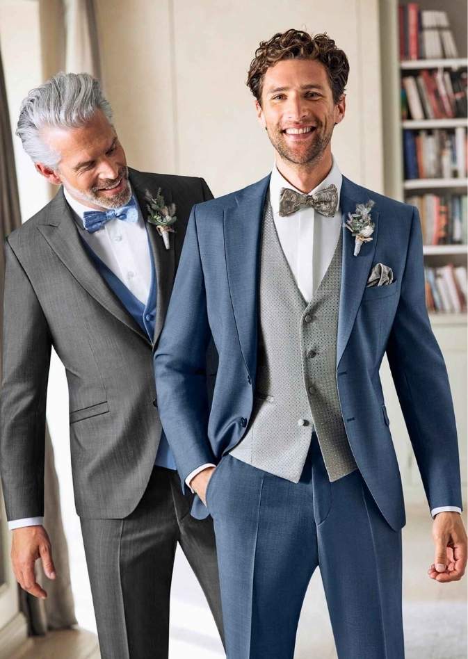 Wir haben in der ANZUGKULTUR in Wermelskirchen den perfekten Hochzeitsanzug für den Mann aus Lüdenscheid oder dem Sauerland.