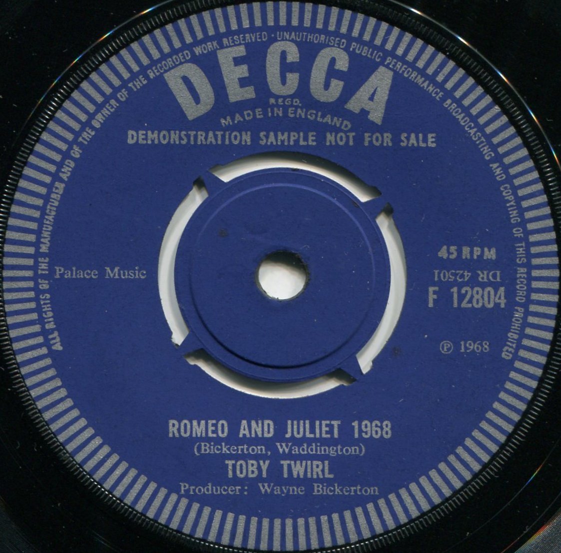 toby twirl toffee apple sunday romeo juliet 1968 toby twirl toffee apple sunday romeo juliet 1968