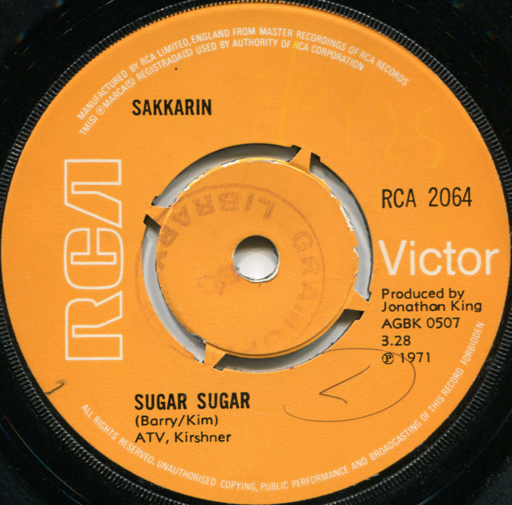 Sakkarin - Sugar, sugar / Main line lady - Uk Rca Victor ...