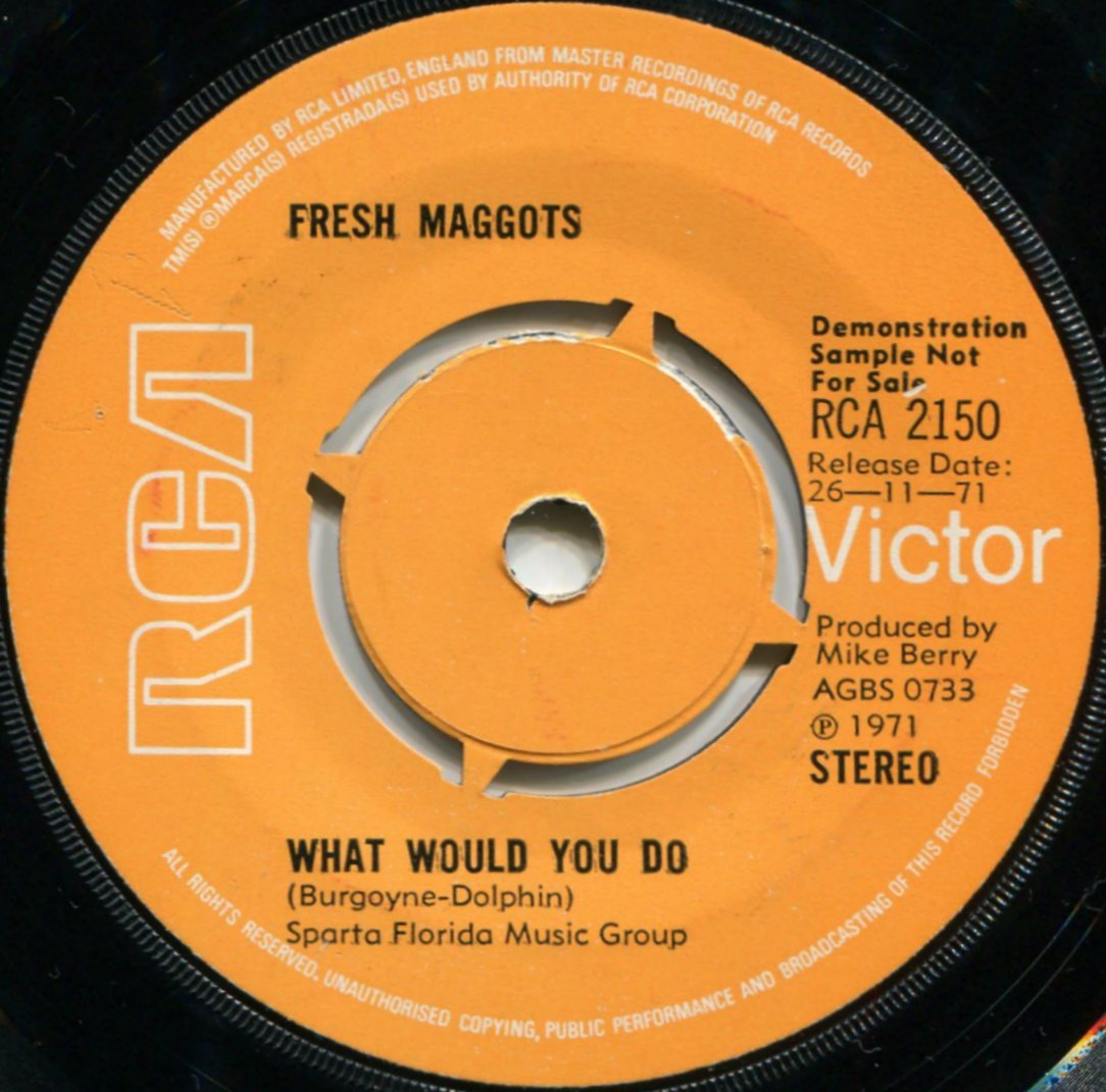 Fresh Maggots Car Song / What Would You Do UK RCA Victor RCA 2150