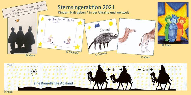 Sternsingeraktion 2021 - Flyer Vorderseite