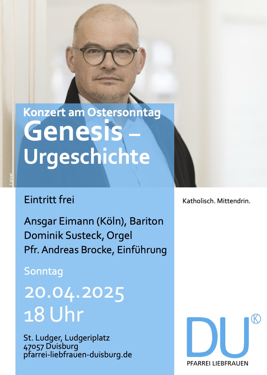 Plakat Konzert am Sonntag 20.04.25