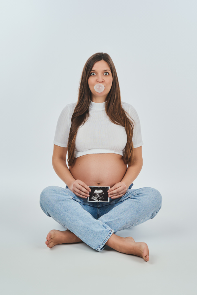 Babybauch Fotoshooting Bubblegum